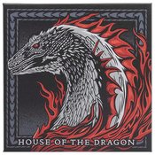 HOUSE OF THE DRAGON FLAMES 12IN CANVAS WALL DECOR