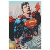 SUPERMAN FLYING 17IN CANVAS WALL DECOR