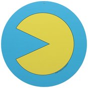 PAC-MAN RETRO 11IN ROUND METAL SIGN