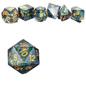 SHARP EDGE DICE PEACOCK 7PC SET
