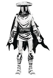 TMNT MIRAGE COMICS ELITE FOOT NINJA GUARD B&W 7IN AF  (