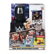 WWE KNUCKLE CRUNCHERS THE ROCKS MICROPHONE PLAYSET