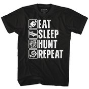 MONSTER HUNTER EAT SLEEP HUNT REPEAT T/S LG