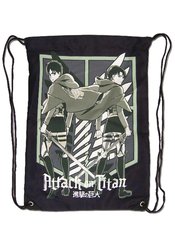 ATTACK ON TITAN EREN LEVI DRAWSTRING BAG