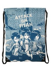 ATTACK ON TITAN GROUP EMBLEMS DRAWSTRING BAG
