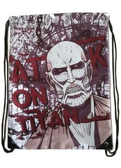 ATTACK ON TITAN COLOSSAL TITAN RED DRAWSTRING BAG
