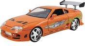 FAST FURIOUS BRIAN TOYOTA SUPRA MET ORANGE 1/24 DIE CAST VEH