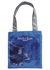 ATTACK ON TITAN BLUE MIKASA TOTE BAG