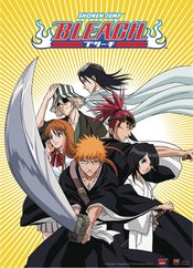 BLEACH ICHIGO TEAM BYAKUYA RENJI WALL SCROLL