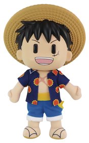 ONE PIECE LUFFY DRESSROSA 8IN FIGUREKEY PLUSH