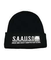 ASSASSINATION CLASSROOM WHITE S.A.A.U.S.O. LOGO BEANIE