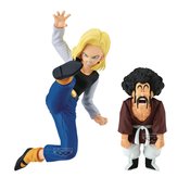 DBZ MATCH MAKERS ANDROID 18 VS MR SATAN STATUE