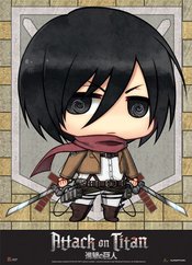 ATTACK ON TITAN SD MIKASA WALL SCROLL