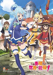 KONOSUBA KEY ART WALL SCROLL