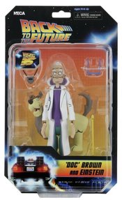 BACK TO THE FUTURE TOONY FIGURE DOC & EINSTEIN 6IN SCALE AF