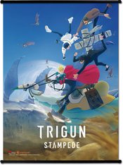 TRIGUN STAMPEDE READY STEASY ROLL KEY VISUAL WALLSCROLL (NET