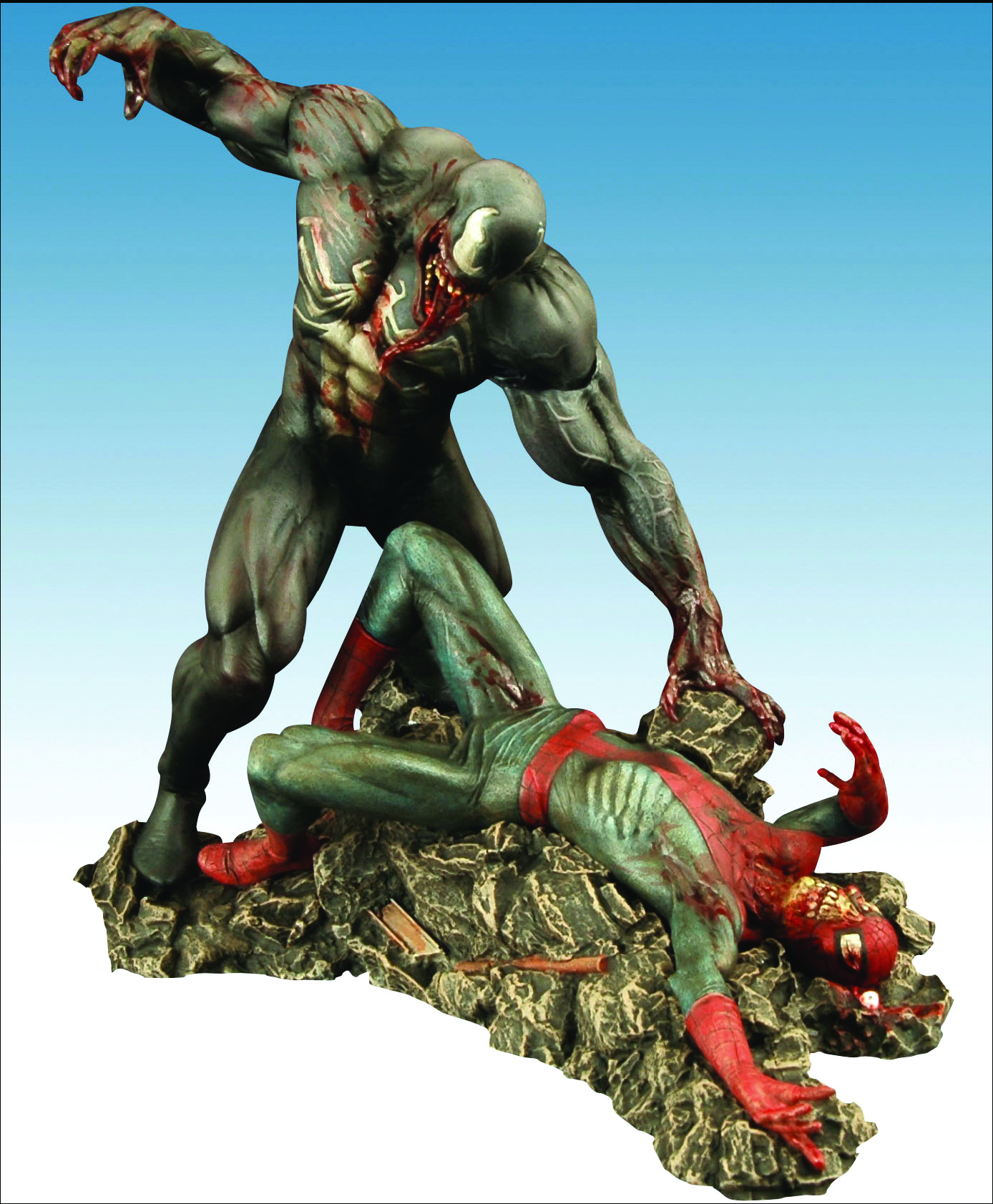 Зомби веном. Веном зомби Марвел зомби. Venom vs Spider man Statue.