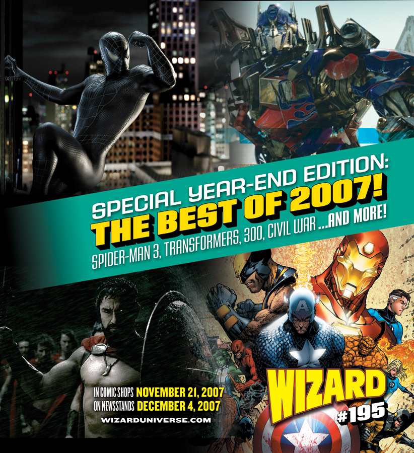 OCT073176 - WIZARD MAGAZINE #195 BEST OF 2007 CVR - Previews World