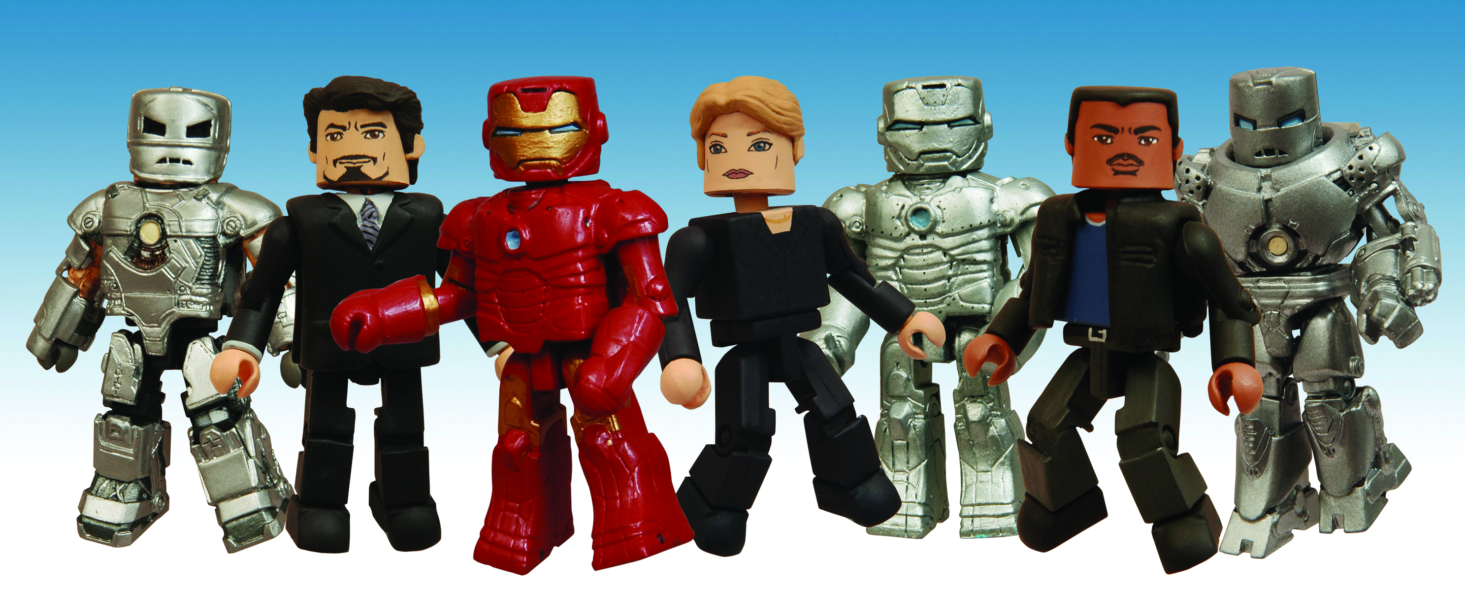 Marvel Minimates Series 21 Iron Man Movie Mark I Iron Man /& Jim Rhodes