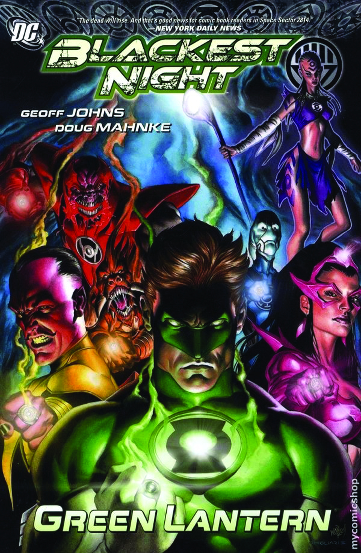 green lantern blackest night complete collection
