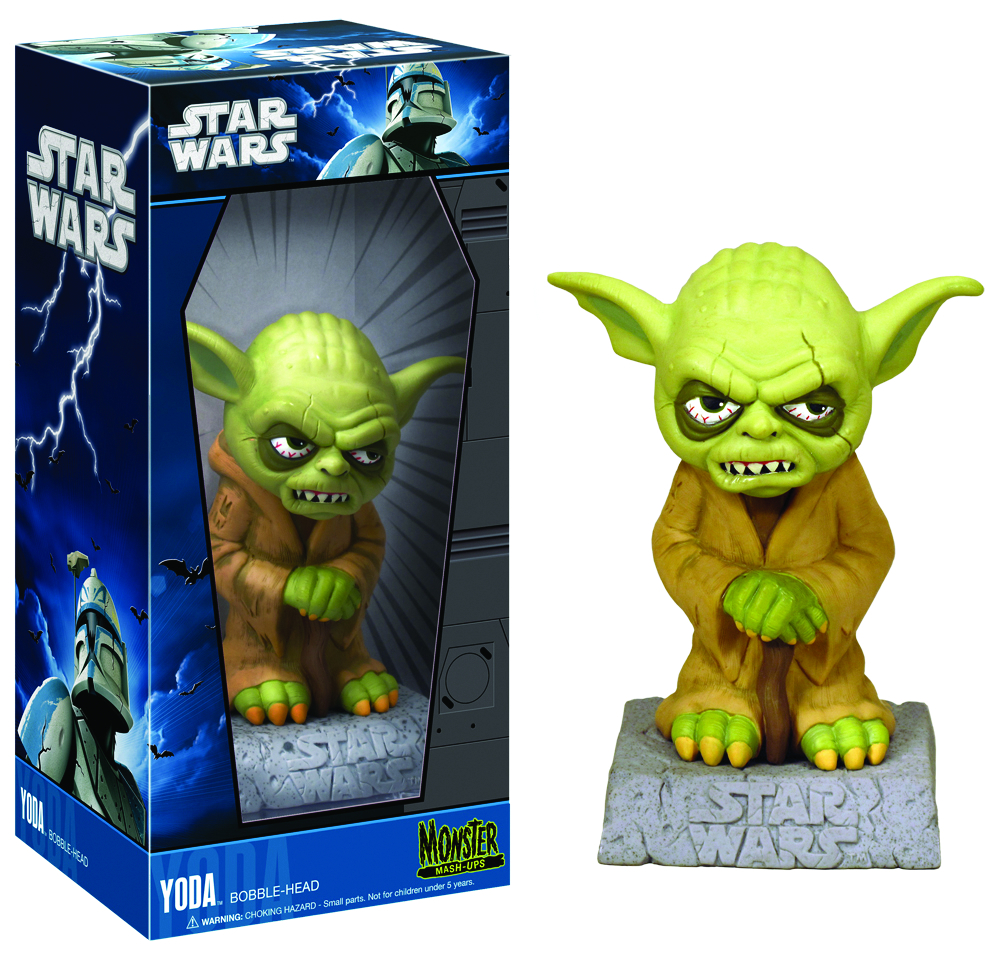 JUL101770 SW MONSTER MASHUP YODA BOBBLE HEAD Previews World