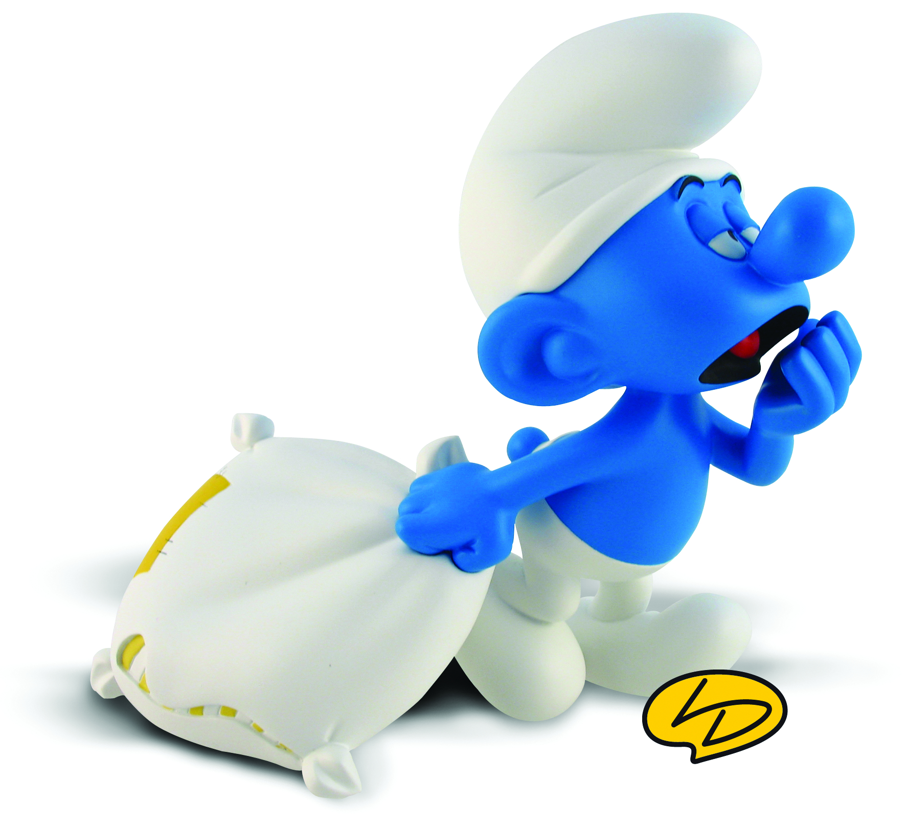black smurf figure