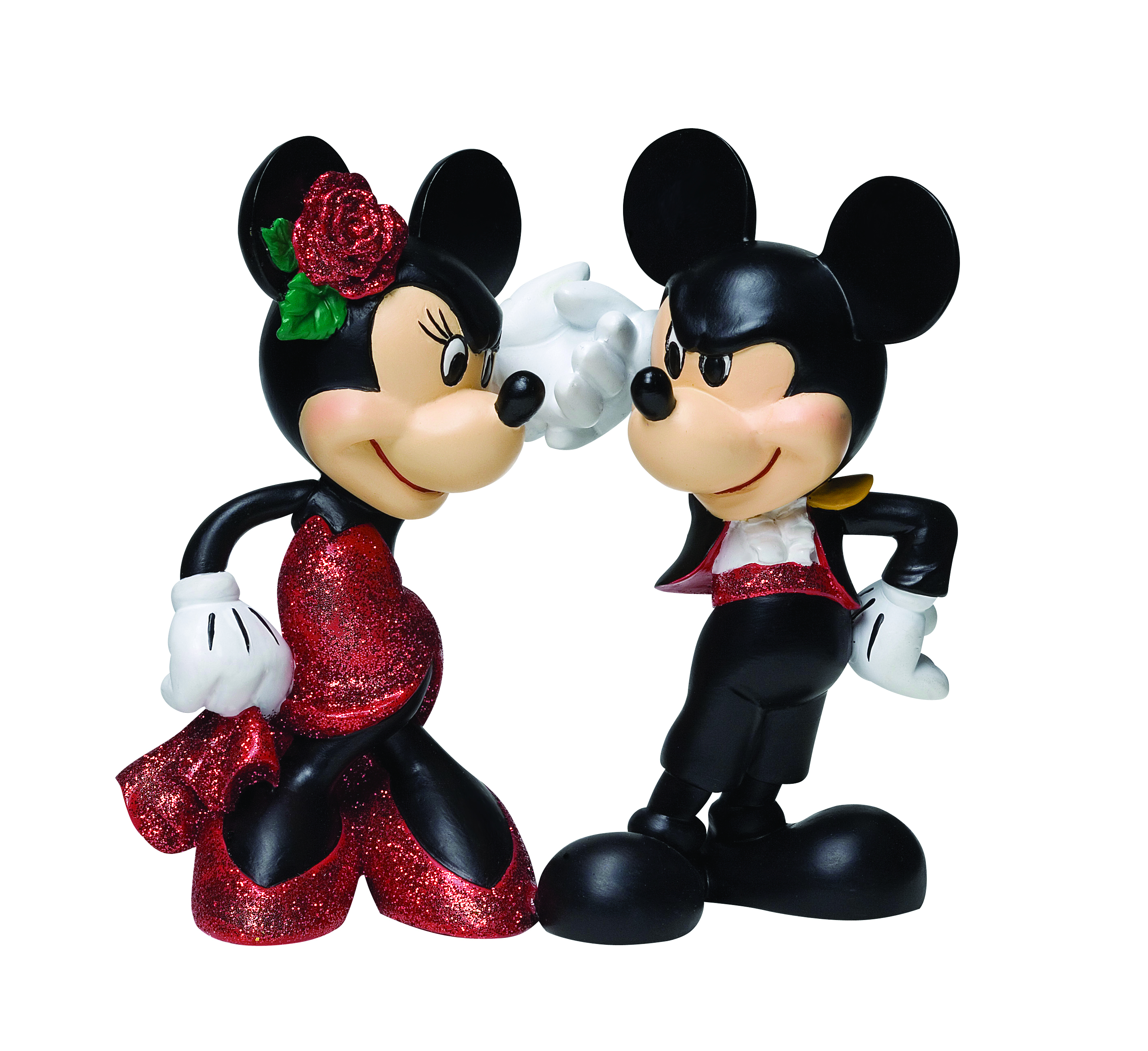 mickey and minnie mouse limited edition valentine's day doll set