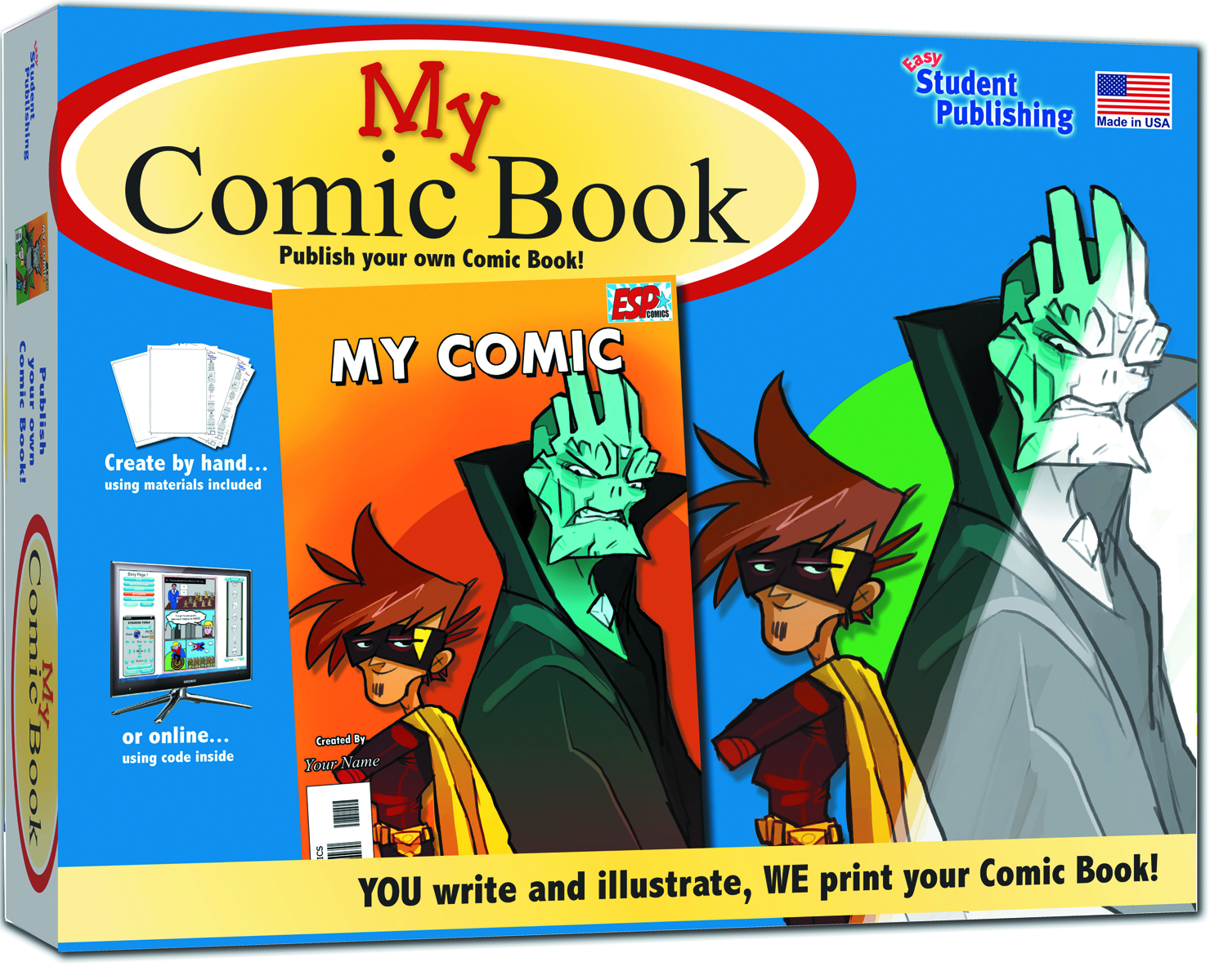 Your own comic. Draw your own Comic book книга. Make your own Comics.