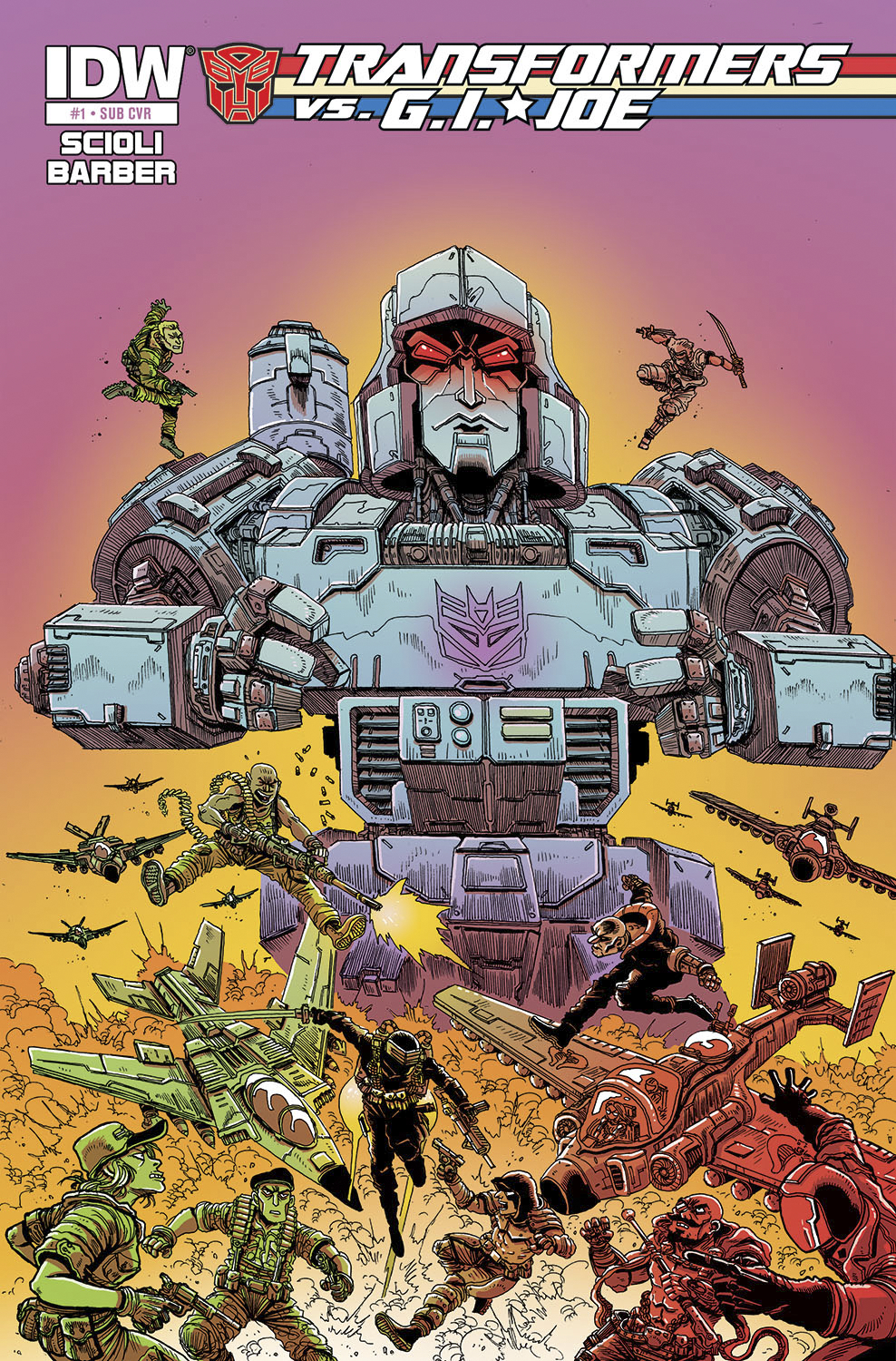 MAY140458 TRANSFORMERS VS GI JOE 1 SUBSCRIPTION VAR Previews World
