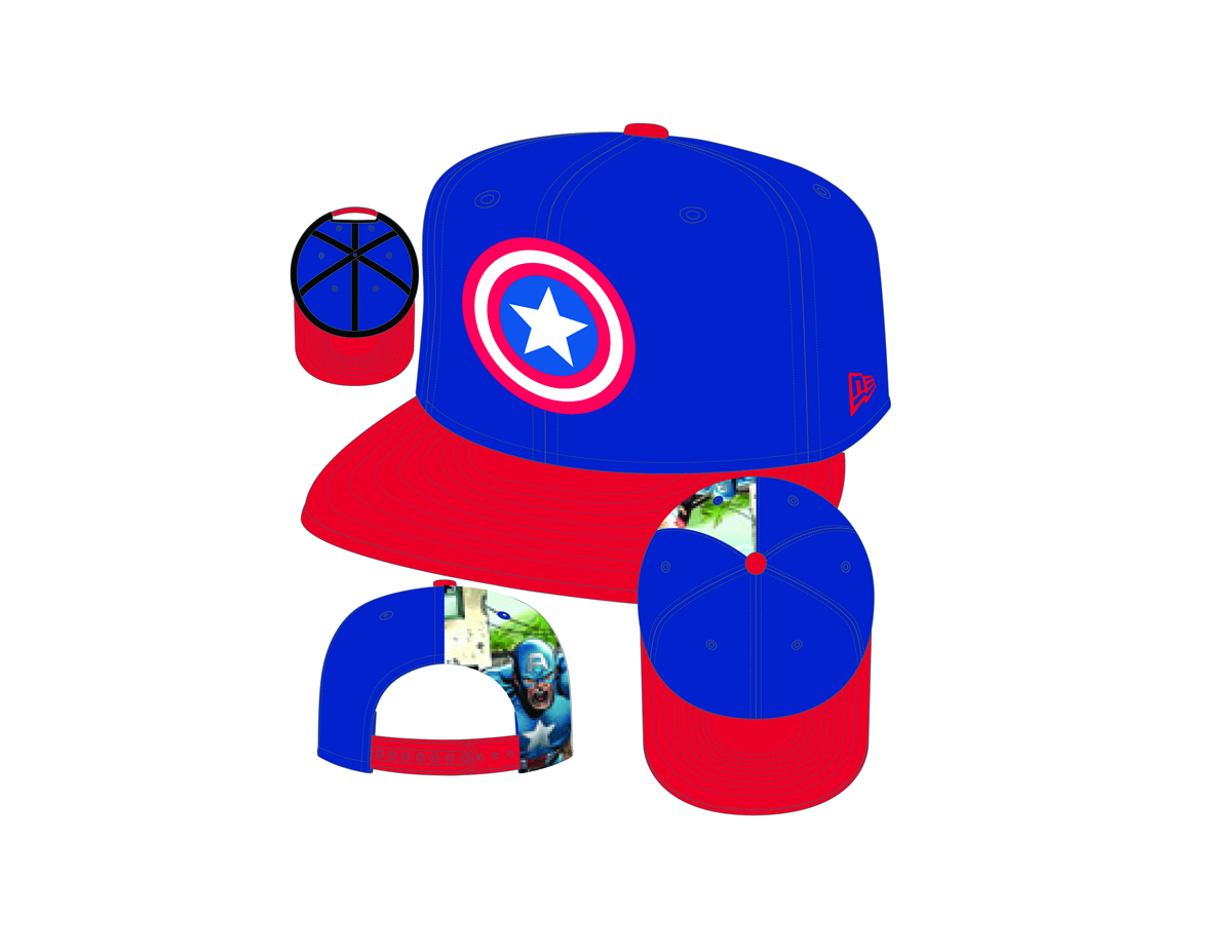 Marvel Captain America Quarter Sub 9Fifty Snap Back Cap