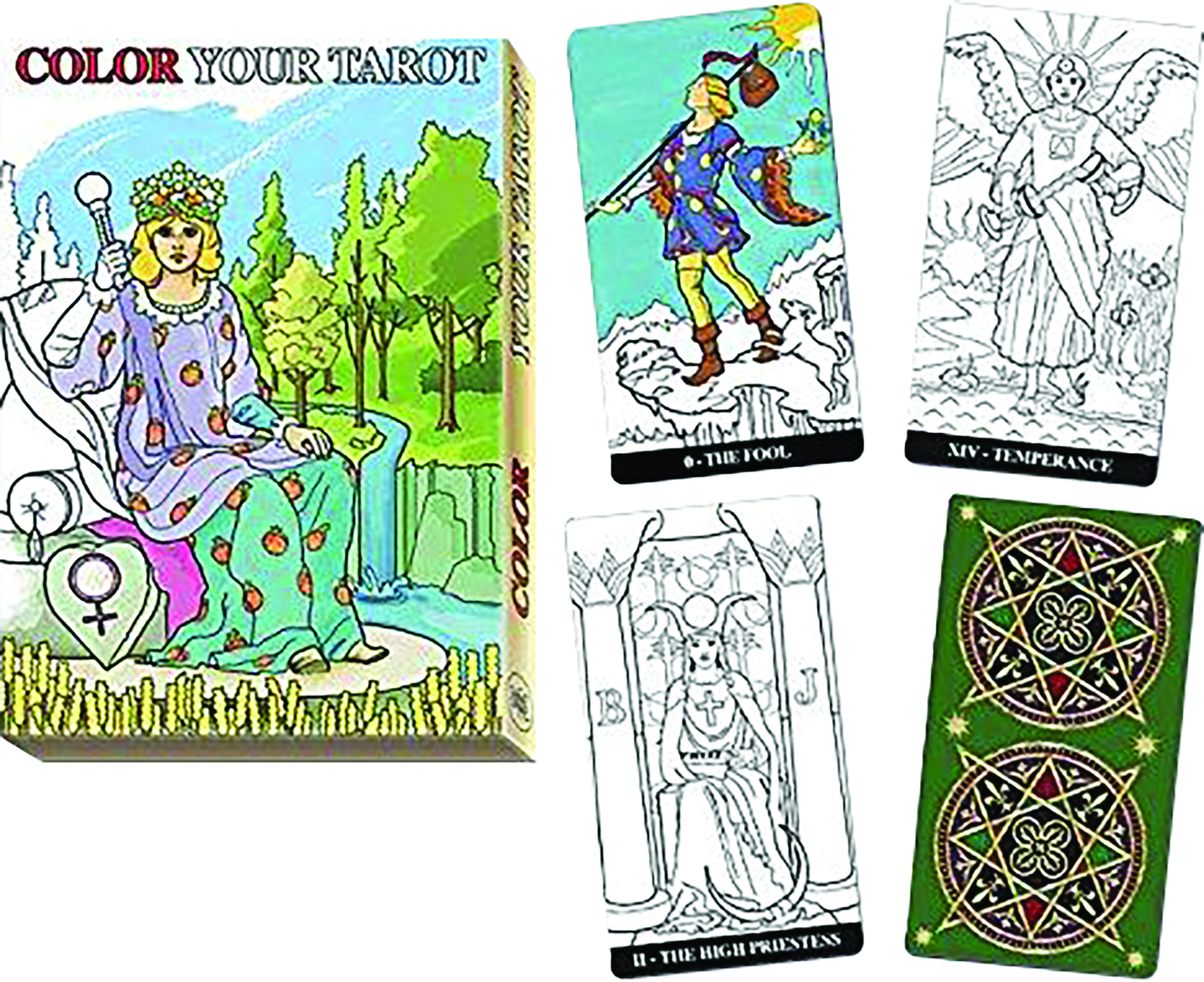 JUN168814 COLOR YOUR TAROT DECK Previews World