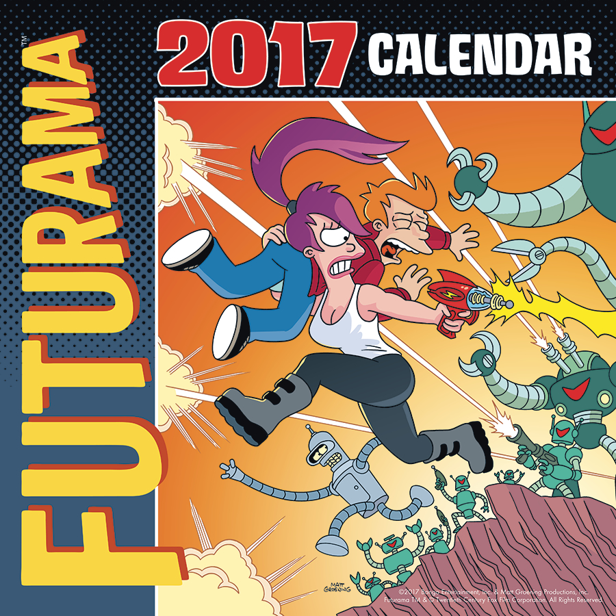 Futurama 2018 12 month calendar (APR171376) .