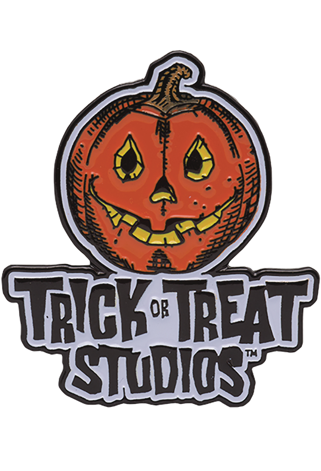 JUL178472 TRICK OR TREAT STUDIOS LOGO ENAMEL LAPEL PIN Previews World