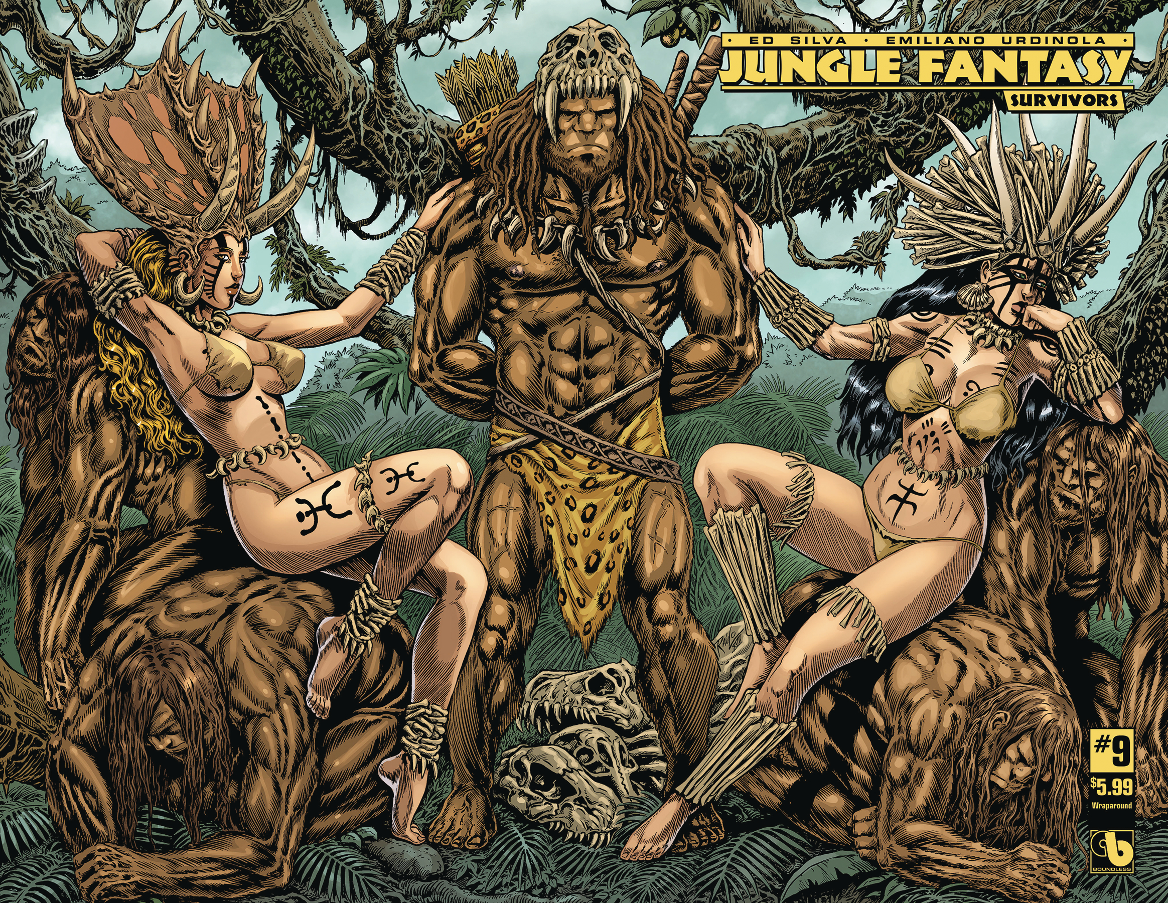 Jungle fantasy survivors #9 wrap (mr) (NOV171430) .