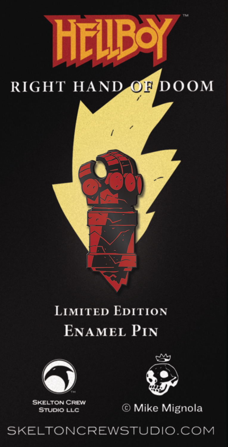 NOV178589 HELLBOY RIGHT HAND OF DOOM ENAMEL PIN Previews World