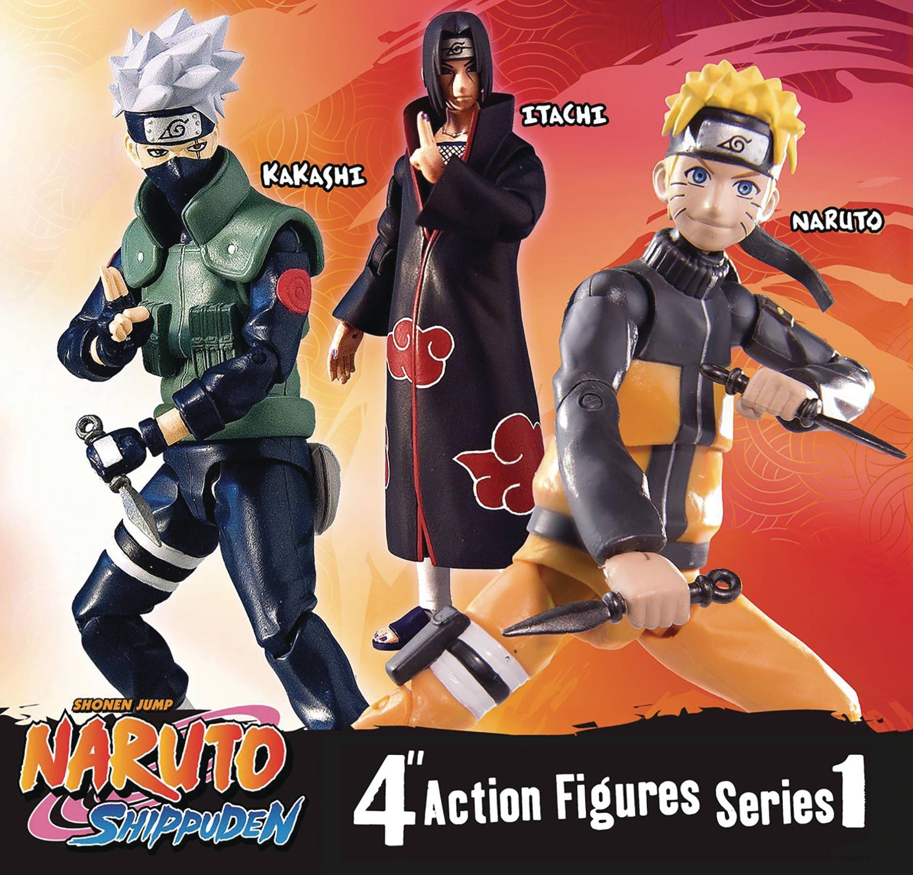 MAY182348 NARUTO SHIPPUDEN 4IN POSEABLE ACTION FIGURE ASST Previews