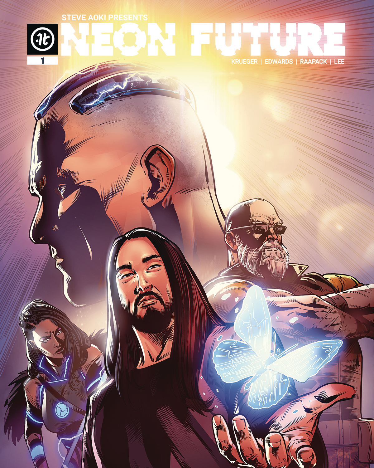 Future first. Steve Aoki Neon Future. Steve Aoki Neon Future 1. Steve Aoki - Neon Future III. Аоки комикс.