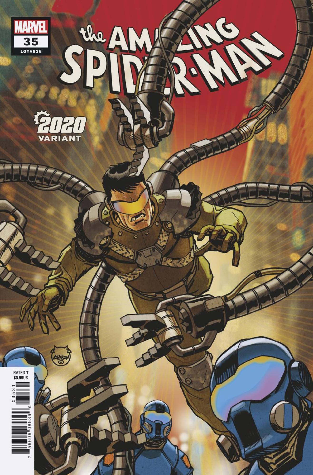 OCT190927 AMAZING SPIDERMAN 35 JOHNSON 2020 VAR 2099 Previews World