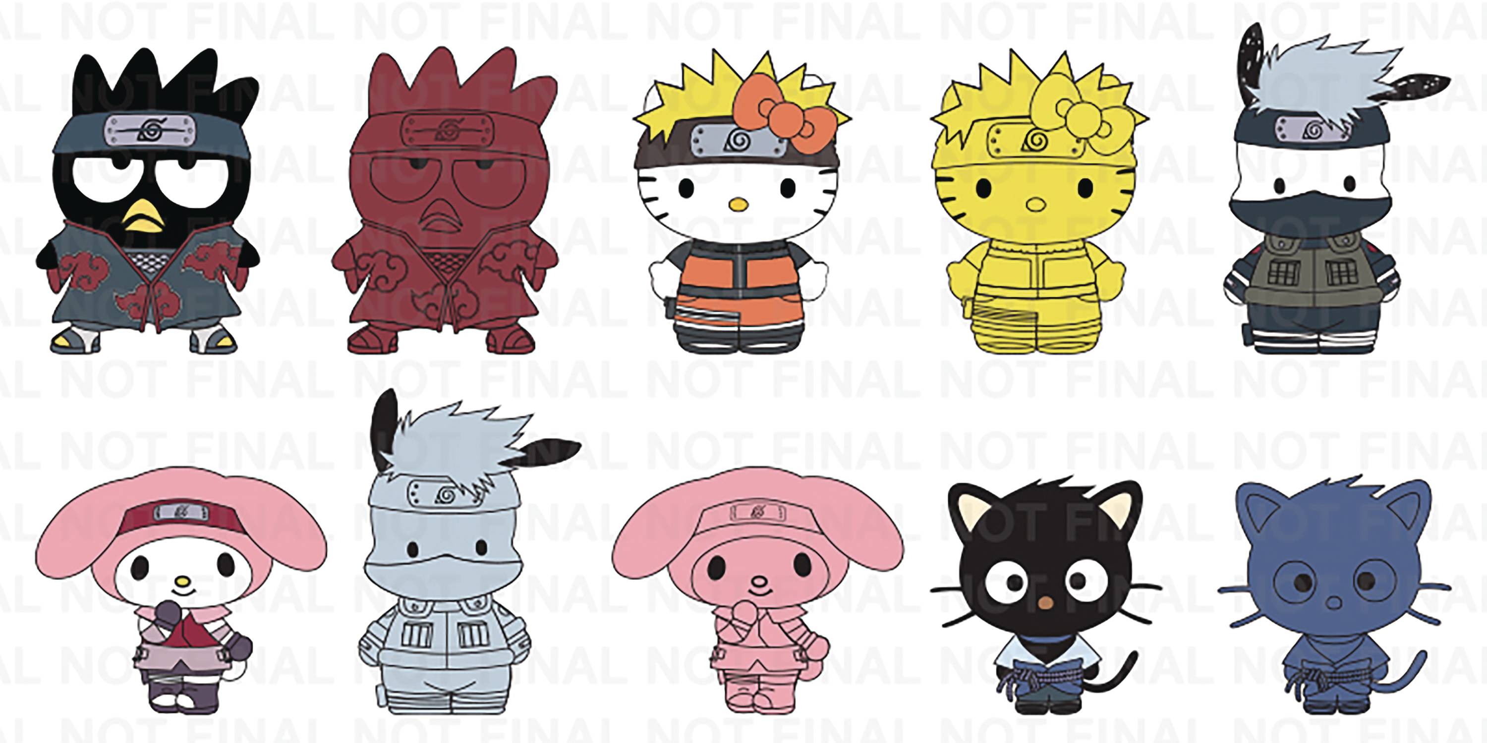 naruto hello kitty target plush