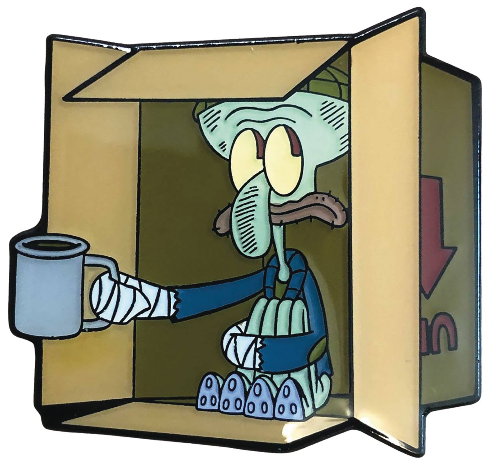 DEC208028 - SPONGEBOB SQUAREPANTS HOMELESS SQUIDWARD PIN - Previews World