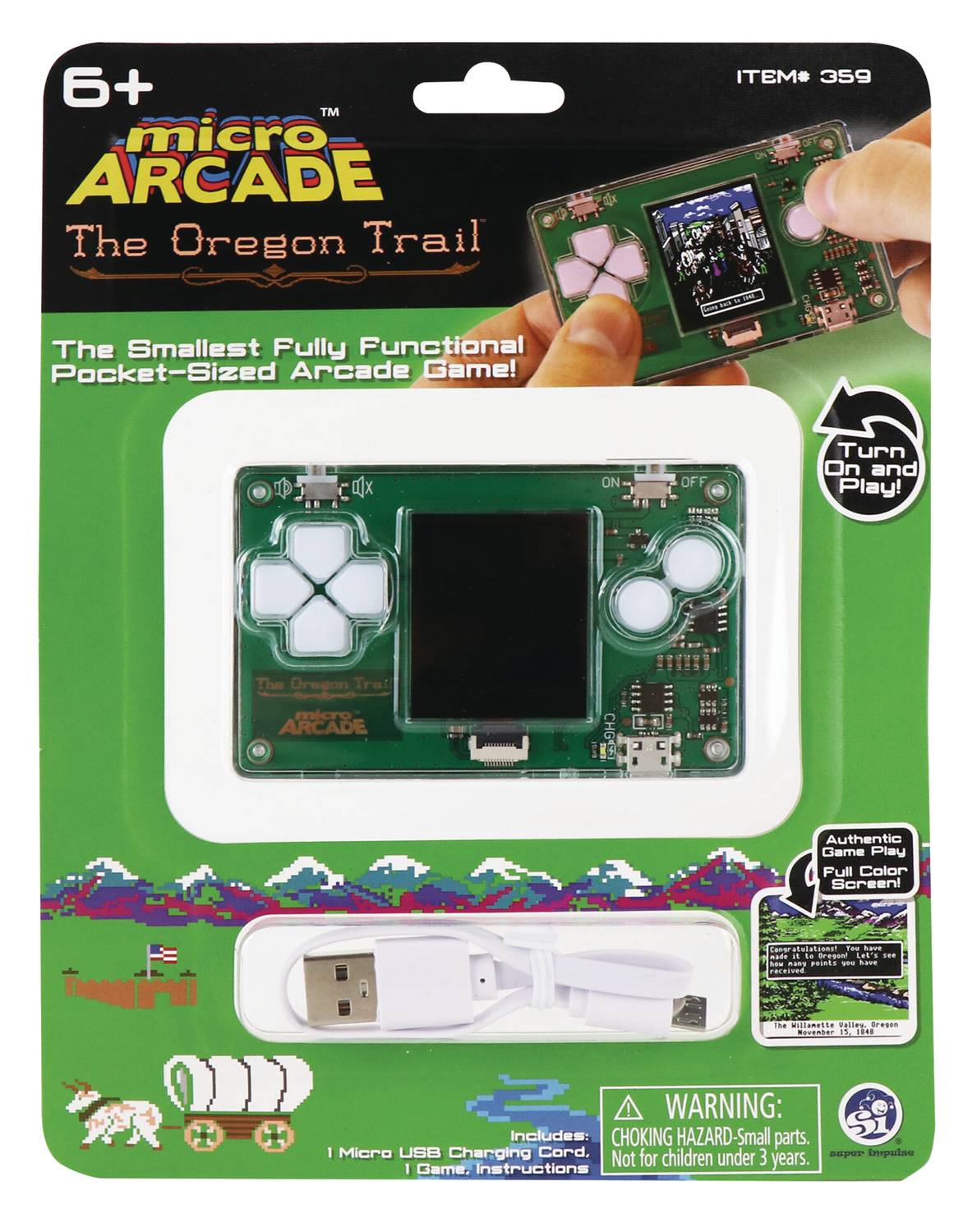 JAN218270 MICRO ARCADE OREGON TRAIL GAME Previews World