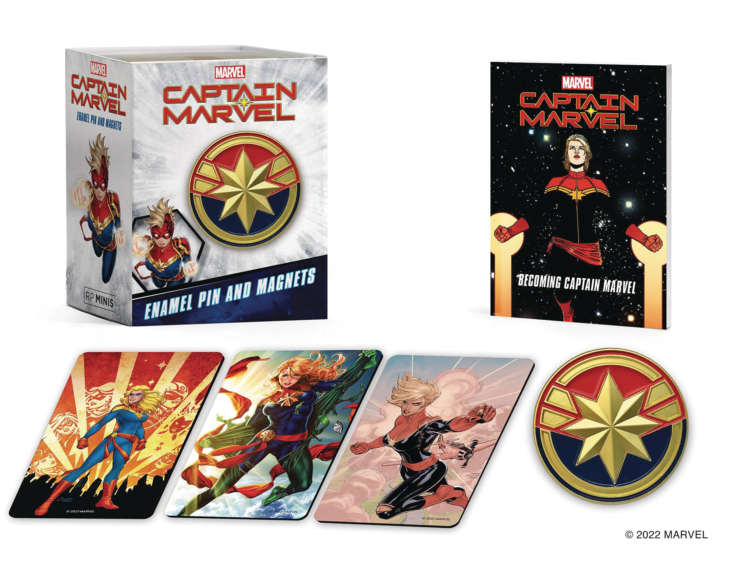 JUL221883 - MARVEL CAPTAIN MARVEL ENAMEL PIN & MAGNETS - Previews World