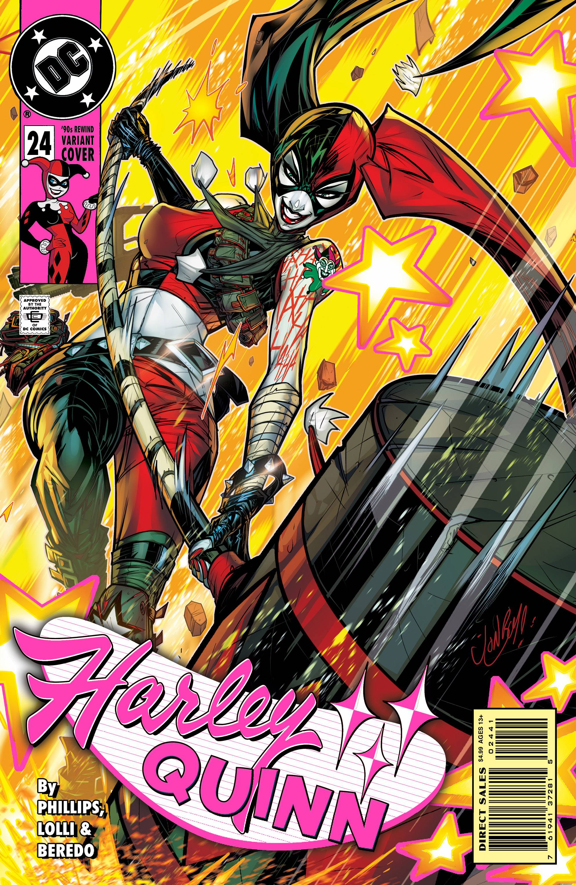 SEP223510 HARLEY QUINN 24 CVR C MEYERS 90S CVR Previews World