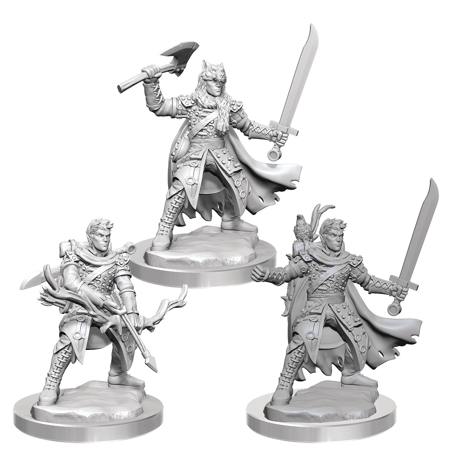 OCT228762 D&D FRAMEWORKS MALE HALF ELF RANGER MINI Previews World