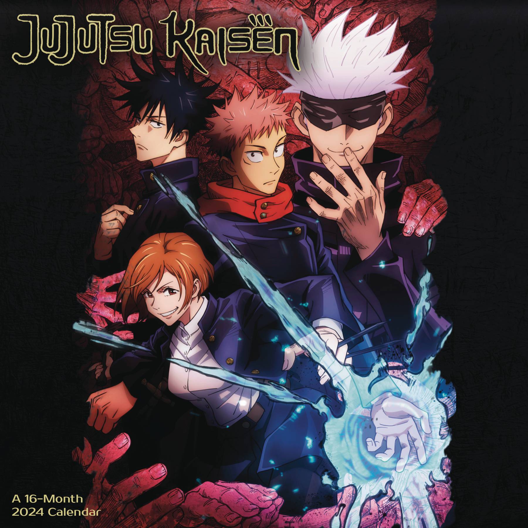 MAY232430 JUJUTSU KAISEN 16 MONTH 2024 WALL CALENDAR Previews World