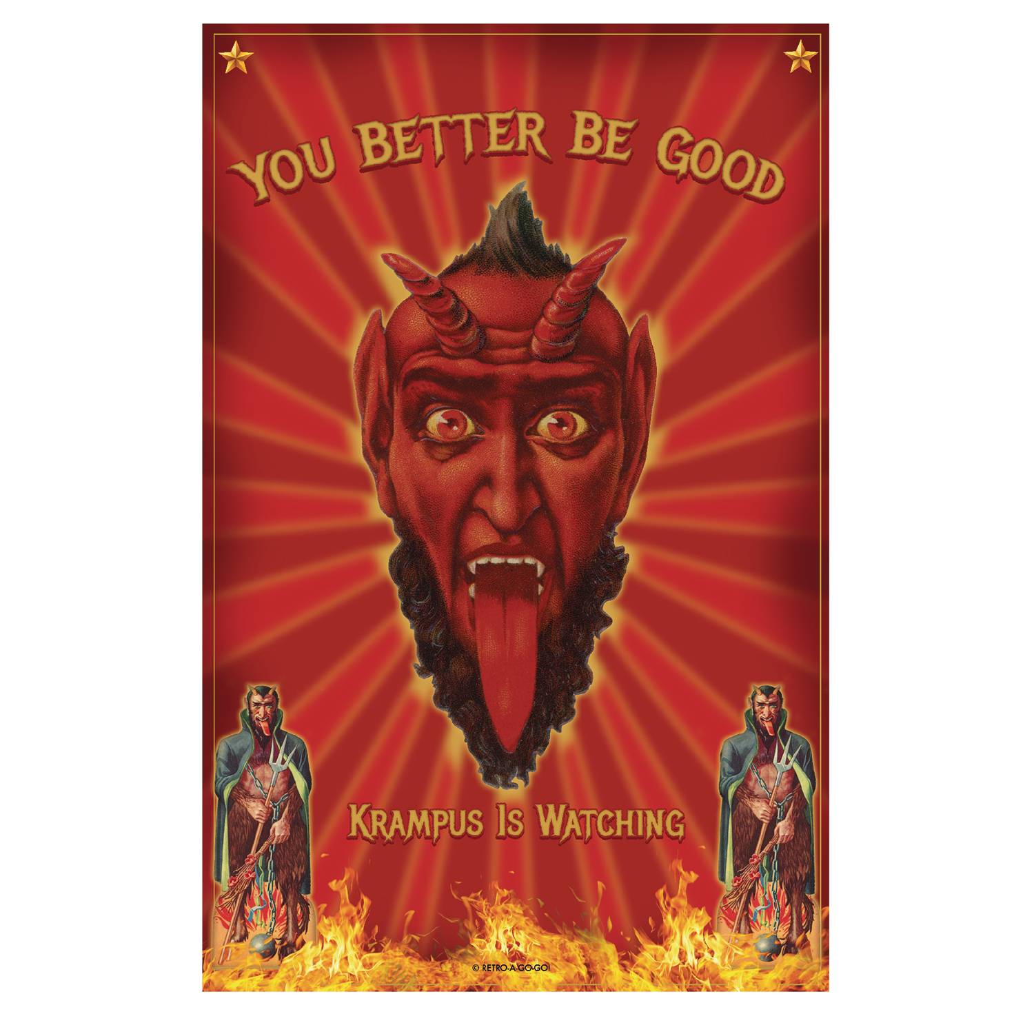 MAY248933 KRAMPUS YOU BETTER BE GOOD PLUSH THROW BLANKET Previews World
