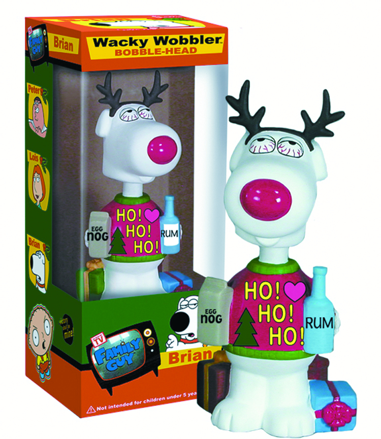 AUG064427 FAMILY GUY XMAS BRIAN SERIES 2 WACKY WOBBLER Previews World
