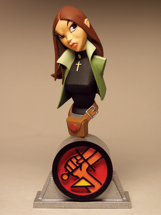 JAN070104 - HELLBOY ANIMATED MINI BUST LIZ SHERMAN - Previews World