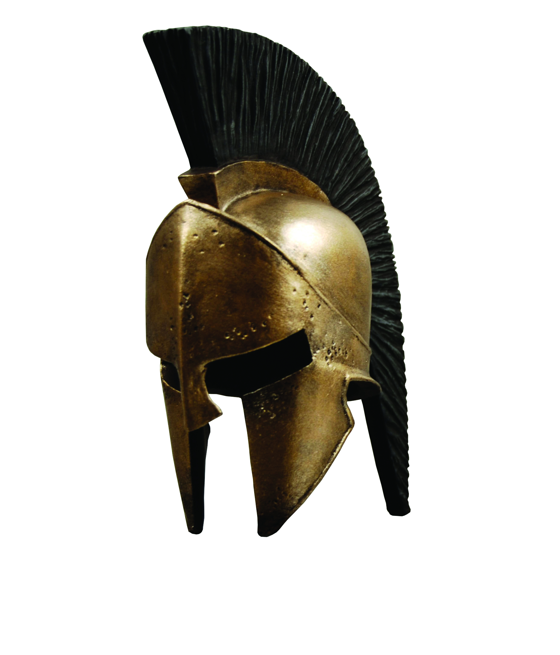 Replica 300 Movie Great King Spartan Leonidas Helmet Black Plume Sca