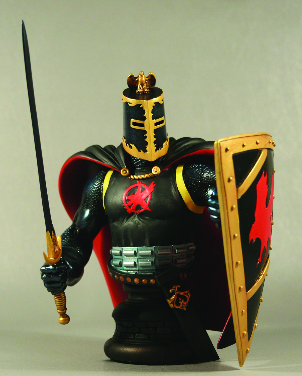 ★ BLACK KNIGHT★  MARVEL MINI-BUST Bowen Designs Black Knight Mini Bust Red Cape 694/700 Marvel